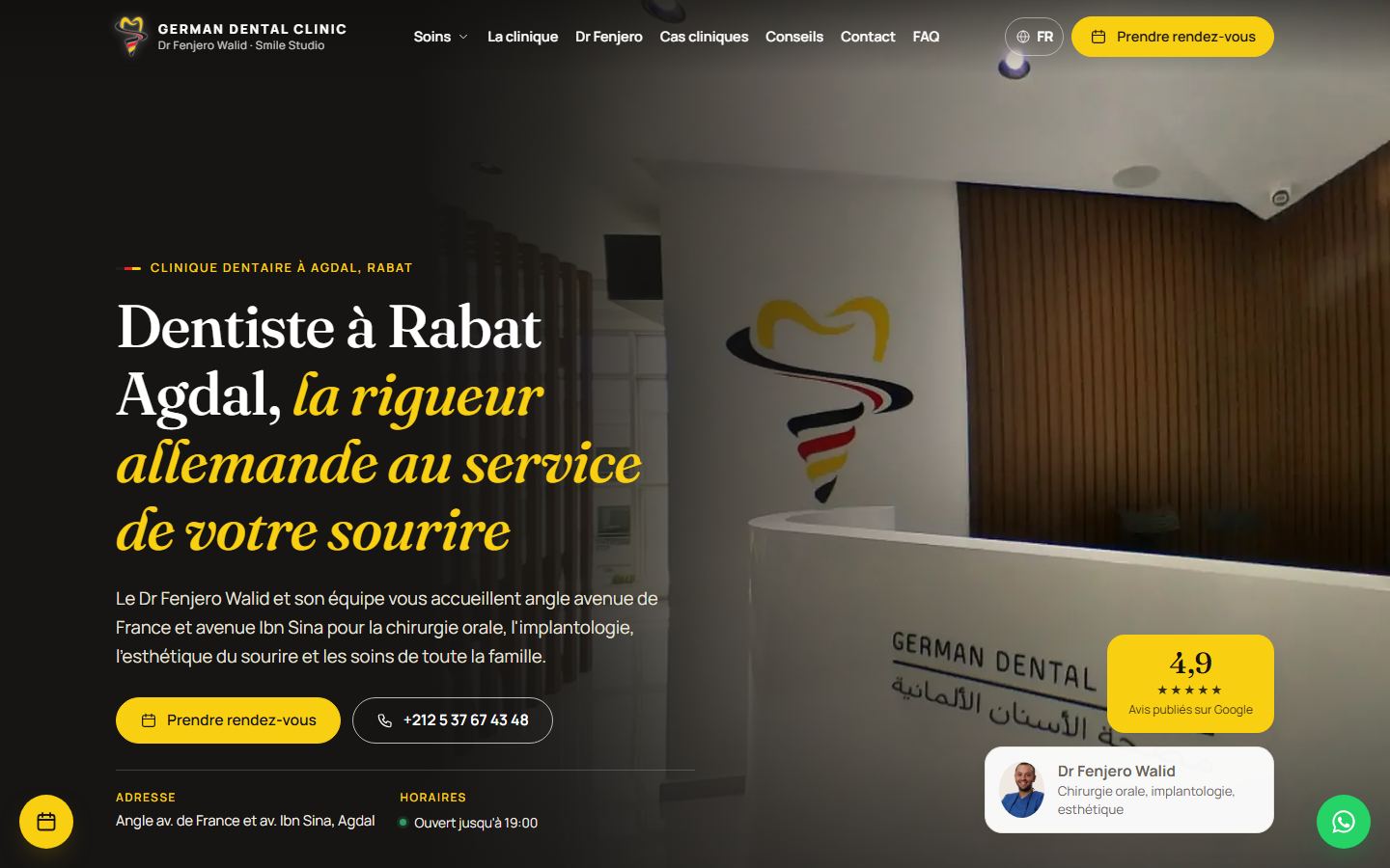 German Dental Clinic, home page