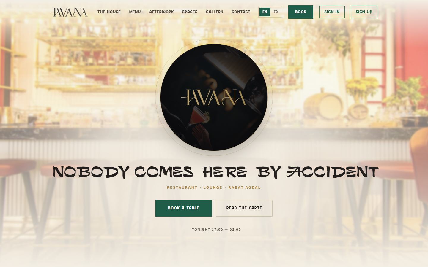 Havana, home page